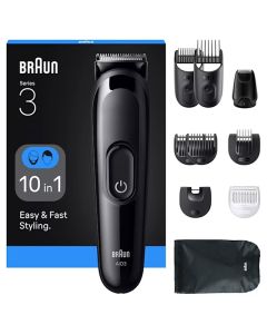 Tondeuse Multifonction 10EN1 BRAUN AIO3560 Rechargeable - Noir