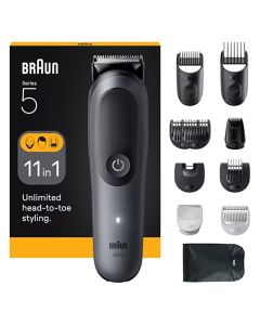 Tondeuse Multifonction 11EN1 BRAUN AIO5560 Rechargeable - Noir