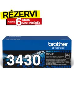 Toner Laser Original BROTHER TN3430 - Noir