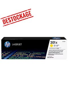 Toner Laser ORIGINAL HP 201X à Haute Capacité - Jaune (CF402X)