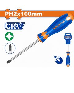 Tournevis Américain PH2x100 WADFOW WSD2224 - Acier