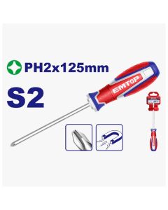 Tournevis Cruciforme EMTOP PH2 125mm - Chez Mytek