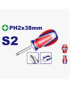 Tournevis EMTOP PH2 Magnetique 38mm - Chez Mytek
