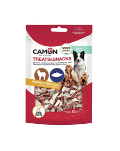 Friandises Chien Triangles Camon Agneau et Cabillaud 80g