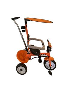 Tricycle RODEO K007 Avec Canne Directionnel Et Pare-soleil - Orange