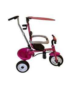 Tricycle RODEO K007 Avec Canne Directionnel Et Pare-soleil - Rose