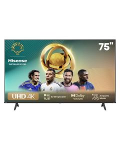 TV Hisense 75" 4K UHD | Smart TV Série A6N Noir