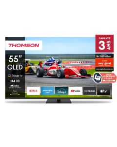 Téléviseur Thomson 55" 55QG7C14 QLED Pro Google Tv - Noir