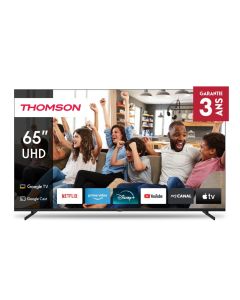 Téléviseur Thomson 65" 65UG4S14 4K UHD Side Feet Google Tv - Noir