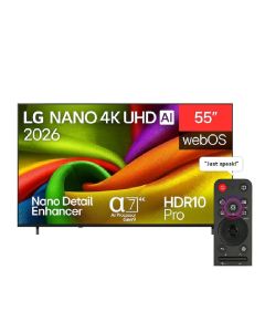 TV LG 55" NANO 4K UHD AI NU84 Smart TV - 55NU840B6LA