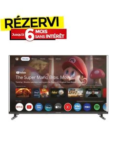 Tv  MAXWELL 55" MG60SB QLed 4K Smart Google Tv  Recepteur Integre avec barre de son - Noir
