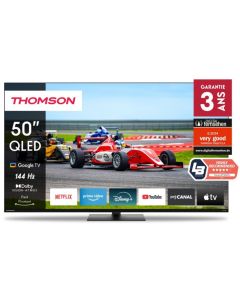 TÉLÉVISEUR THOMSON 50QG7C14 UHD 4K  50″ GOOGLE TV QLED PRO – NOIR
