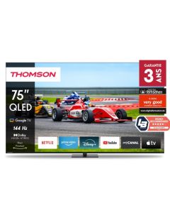 Tv Thomson 75" 75QG7C14 QLED PRO UHD 4K  Google Tv - Noir