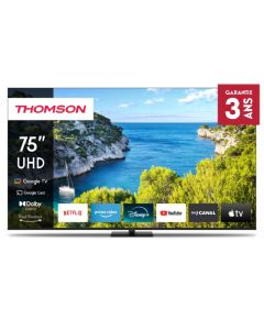 Tv Thomson 75" 75UG5C14 UHD 4K Google Tv - Noir