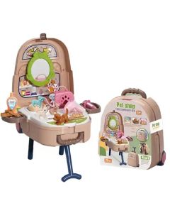 Valise Animal Shop 4EN1 Pour Enfant - Jaune (6929696305289)