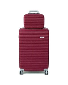 Valise Grand Modèle MILANO BAG avec mallette Petit modèle - Rouge bordeaux
