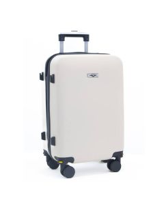 Valise Beige Clair incassable CBA VL207 avec roue démontable 40 cm