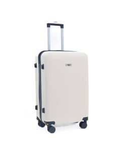 Valise Beige Clair incassable CBA VL209 avec roue démontable 65 cm