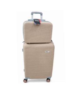 Valise Moyen Modèle MILANO BAG avec mallette grand modèle - Beige