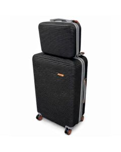 Valise Moyen Modèle MILANO BAG avec mallette grand modèle - Noir