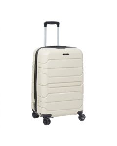 Valise TITOU Small 55L 4 Roues 360° Chariot Aluminium Blanc