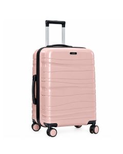 Valise TITOU Small 55L 4 Roues 360° Chariot Aluminium Saumon