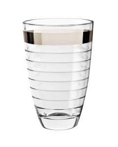 Vase VIDIVI Baguette En Verre avec bande platine - 30 cm