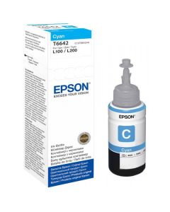 Bouteille D'encre Original EPSON T6642 - Cyan (C13T66424A)