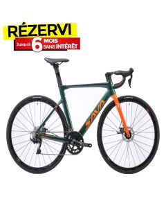 Vélo De Route SAVA REVERY 3.5 En Carbonne Taille M -Vert&Orange