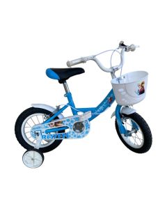 Vélo RODEO FROZEN 12" Avec Panier Pour Fille - Bleu