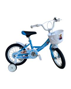 Vélo RODEO FROZEN 14" Avec Panier Pour Fille - Bleu
