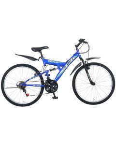 Vélo VTT IN-OUT Susp 26'' - Bleu