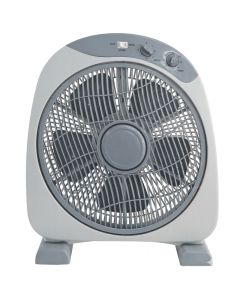 Ventilateur Box Fan UTECH KYT-1203 - 12" - Design Blanc/Gris