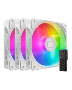 Ventilateur COOLER MASTER SickleFlow Edge 120 ARGB 3en1 - Blanc