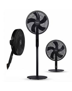 Ventilateur Polyvalent TOUCH Blanc – Pied, Table ou Mural