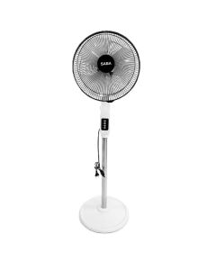 Ventilateur sur Pied SABA 40cm - 55W - 3 Vitesses - Noir/Blanc