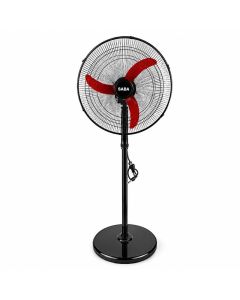 Ventilateur sur Pied SABA PIANO 20" – 50 cm – Noir & Rouge