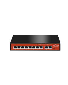 Switch WITEK WI-PS210H 10 Ports Avec 8 Ports PoE 10/100 Mbps