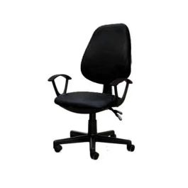 Chaise De Bureau Sécretaria SOTUFAB En Simili Cuir Avec Accoudoirs - Noir