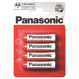 4x Piles PANASONIC Zinc-carbone R6 AA 1.5 V
