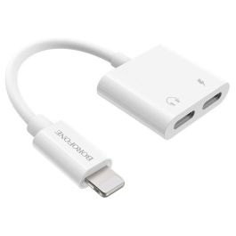 Convertisseur BOROFONE BV11 Lightning vers 2x Lightning - Blanc