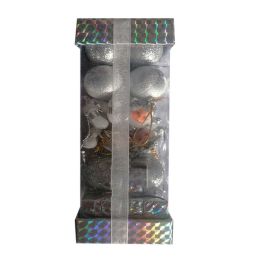 Boule de Décoration Pour Sapin - Argent (KM480)