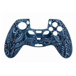 Cache Silicone pour Manette PS5/PS4 - Bleu et Noir