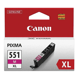 Cartouche D'encre Canon CLI-551 Haute Capacité - Magenta, Originale, Pour PIXMA