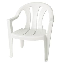 Chaise Plastique Soltan Avec Accoudoirs - Blanc