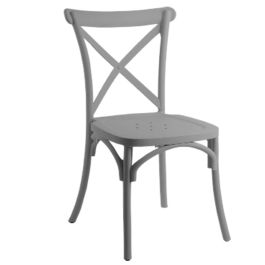Chaise Moderne Metallika - Gris