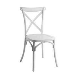 Chaise Moderne Metallika - Blanc