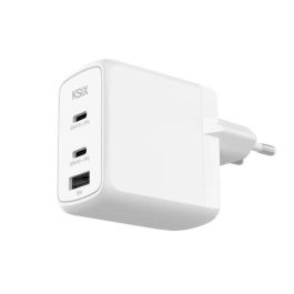 Chargeur Rapide 65W 3 Ports (2 USB-C + 1 USB-A) - Technologie GaN - Compact Et Puissant - Pour Smartphone, Tablette, PC Portable - 10