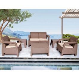 Salon Carthage SOTUFAB Pour Terrase 4 Piéces - Grège