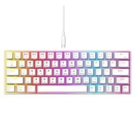 Clavier Gamer Mécanique T-WOLF CLAV-T30 - Blanc